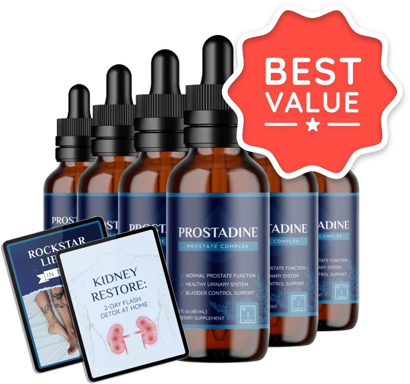 Six-bottle Prostadine package